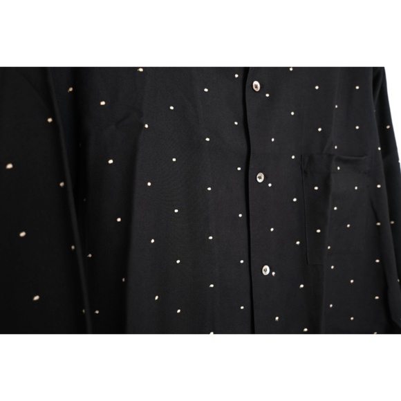 Yohji Yamamoto - 1980s Rayon Embroidered Pin Dot Workshop Shirt - Picture 6 of 16